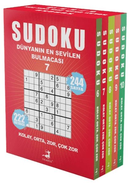 Sudoku Dünyanın En Sevilen Bulmacası 5 Kitap Set