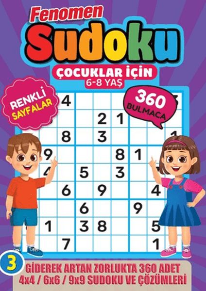 Fenomen Çocuklar için Sudoku (6-8 Yaş) -3
